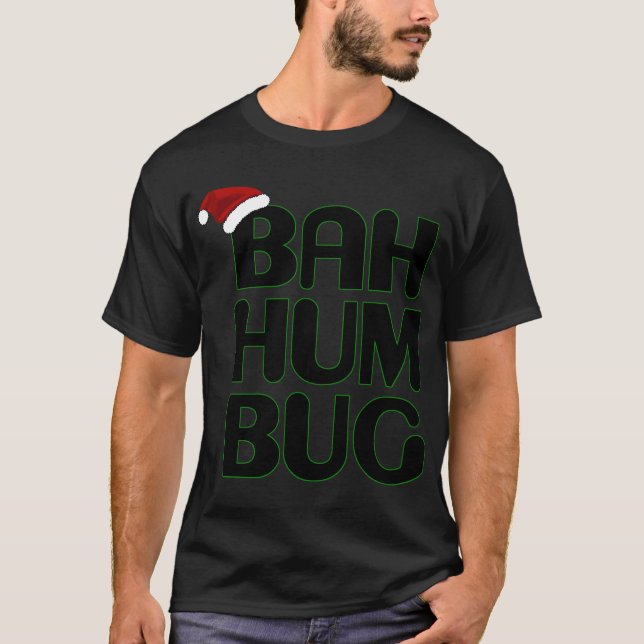 T-shirt Noël Bah Humbug Sweatshirt-Xmas Humbug Père Noël (Devant)