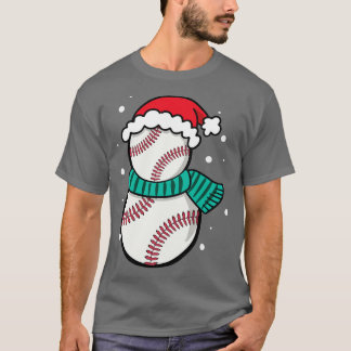 T-shirt Noël Baseball Santa Hat