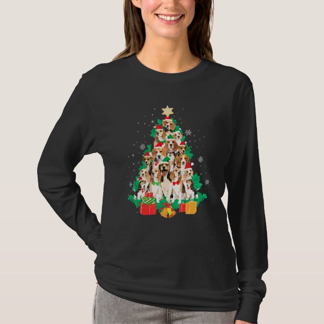 T-shirt Noël beagle (Devant)