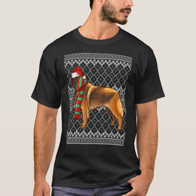T-shirt Noël Belge Tervuren Père Noël Casquette Vilain Noë (Devant)