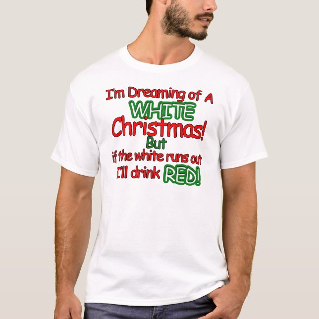 T-shirt Noël blanc (Devant)