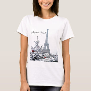 T-shirt Noël blanc français
