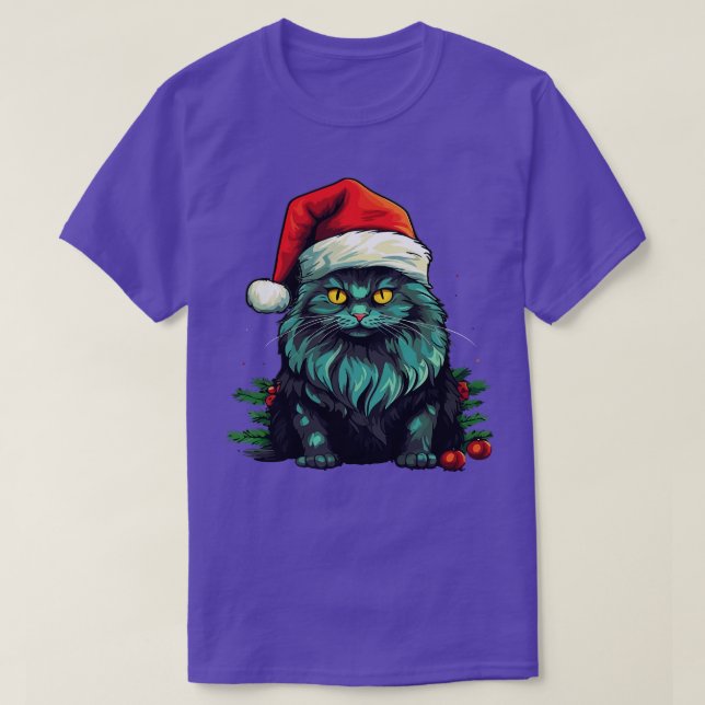 T-shirt Noël Bobtail américain (Design devant)