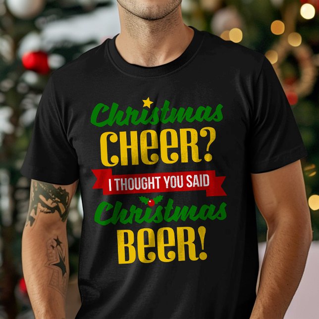 T-shirt Noël Bonjour Je Pensais Que Tu As Dit La Bière De  (Créateur téléchargé)