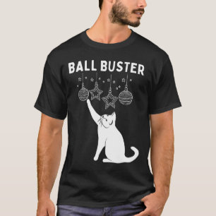 T-shirt Noël Boule de chat Buster Xmas Ornements Funny Hol