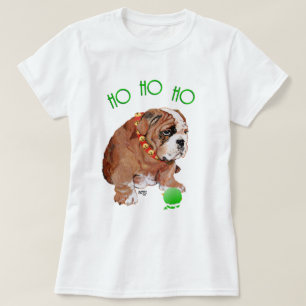 T-shirt Noël Bouledogue Anglais
