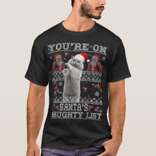 T-shirt Noël BRITANNIQUE SHORTHAIR Amoureux des chats Xmas