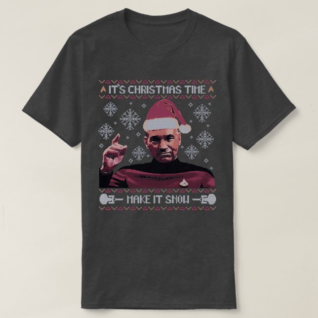 T-shirt Noël, ça neige (Design devant)