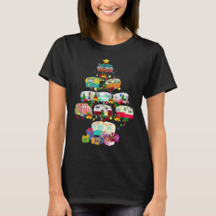 T-shirt Noël Camping Lover X mas Camping Camping Camping T