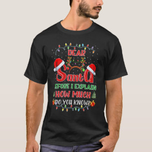 T-shirt Noël Cher Père Noël Pyjama Je peux expliquer 2022
