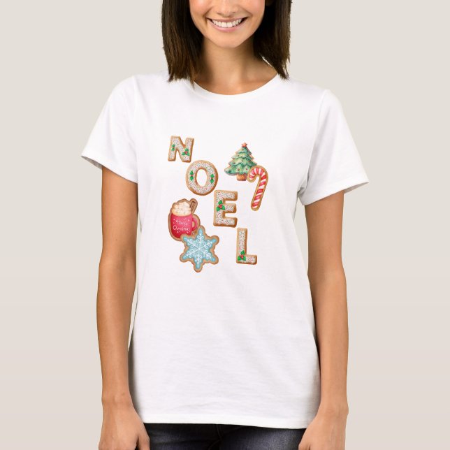 T-shirt NOEL Cookie et sucreries (Devant)