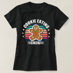 T-shirt Noël Correspondant Famille Cookie Manger Équipage