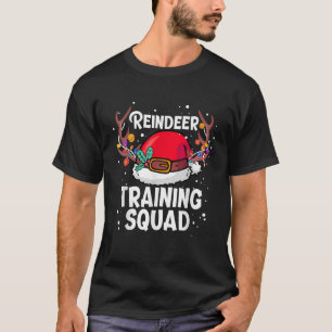 T-shirt Noël Courir Père Noël Reindeer Training Squad Xm