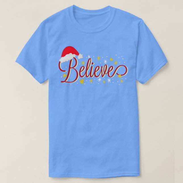 T-shirt noël croire (Design devant)