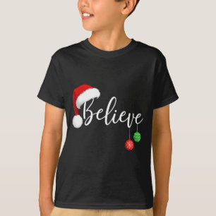 T-shirt Noël Croyez Au Père Noël Drôle De Famille Xmas