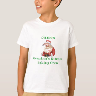 T-shirt Noël Cuisine à biscuits Crew Grandmas Cuisine