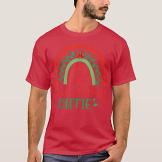 T-shirt Noël Cutie Xmas Arc-en-ciel Enfants Garçons Fille