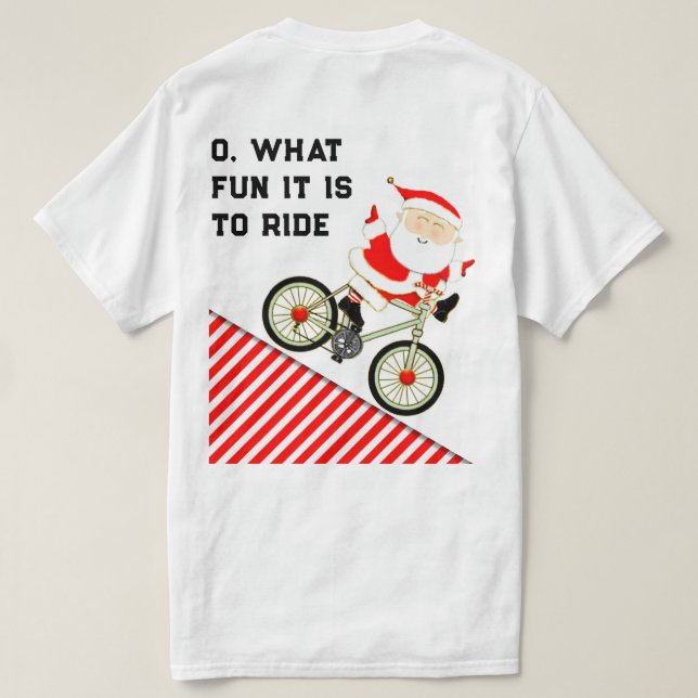 T-shirt Noël cycliste (Design dos)