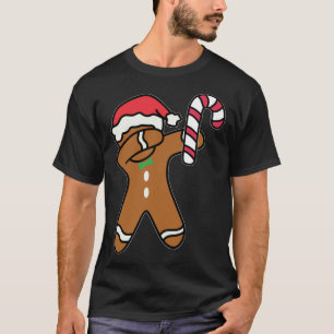 T-shirt Noël Dabbing Pain d'épice Homme Danse Sucre de can