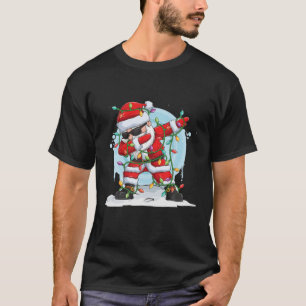 T-shirt Noël Dabbing Père Noël Funny Outfit Design