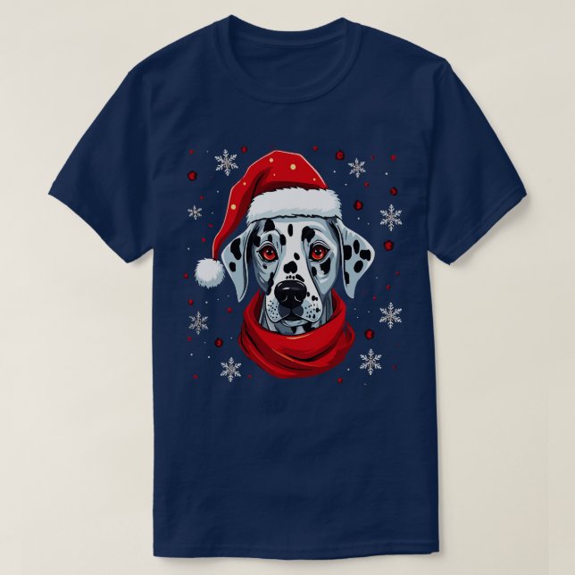 T-shirt Noël dalmate (Design devant)