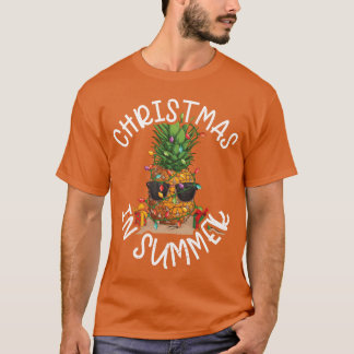 T-shirt Noël d'ananas en famille d'été
