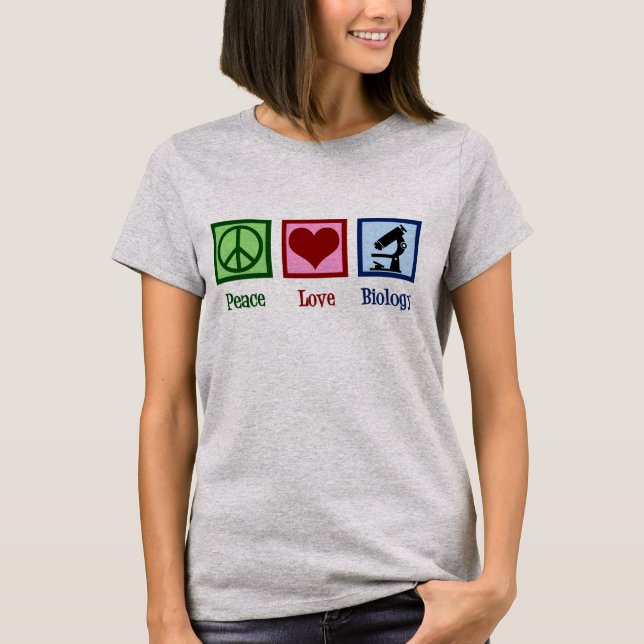 T-shirt Noël de biologie d'amour de paix (Devant)