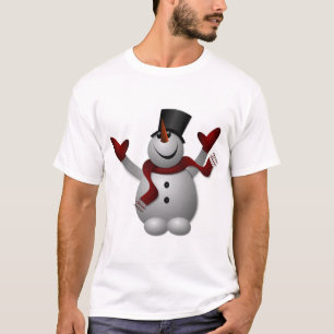 T-shirt Noël de bonhomme de neige