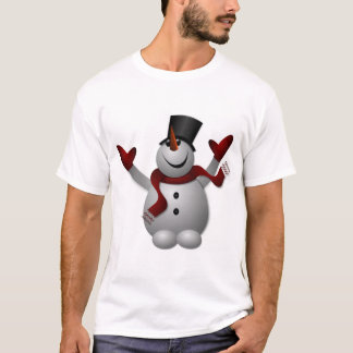 T-shirt Noël de bonhomme de neige