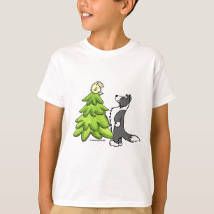 T-shirt Noël de border collie
