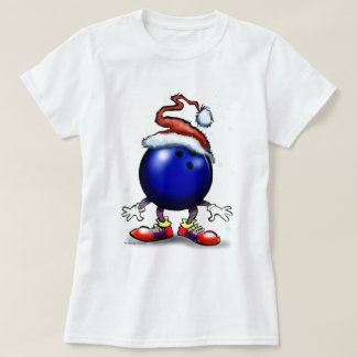 T-shirt Noël de bowling