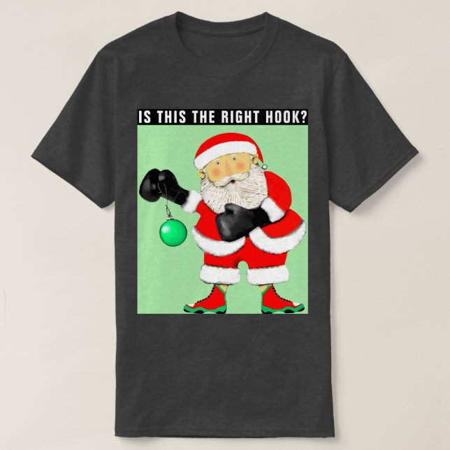 T-shirt Noël de boxe amusant (Design devant)