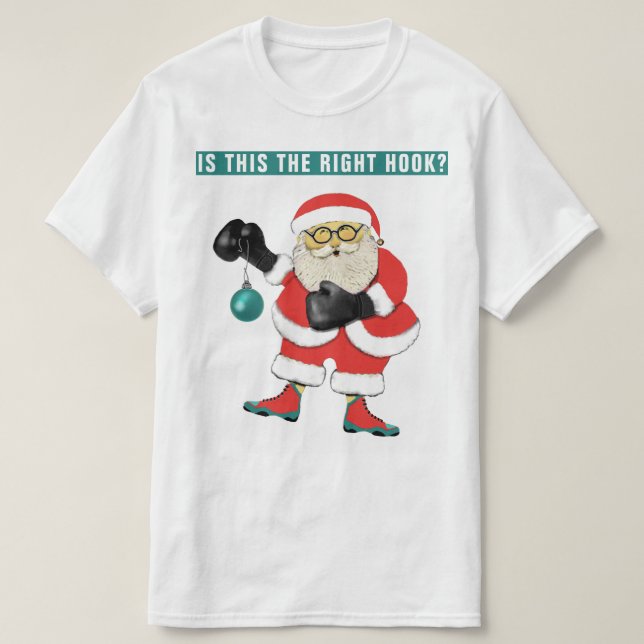 T-shirt Noël de boxe amusant (Design devant)