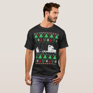 T-shirt Noël de camionneur de chauffeur de camion de Pèr