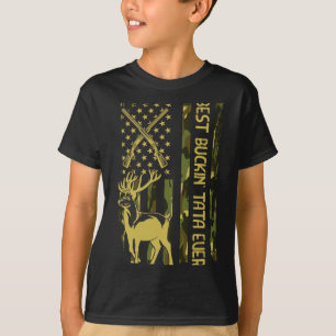T-shirt Noël de cerf de chasse de buckin d'hommes de cerf