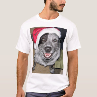 T-shirt Noël de chien de bétail