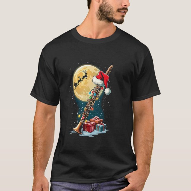 T-shirt Noël de clarinette (Devant)