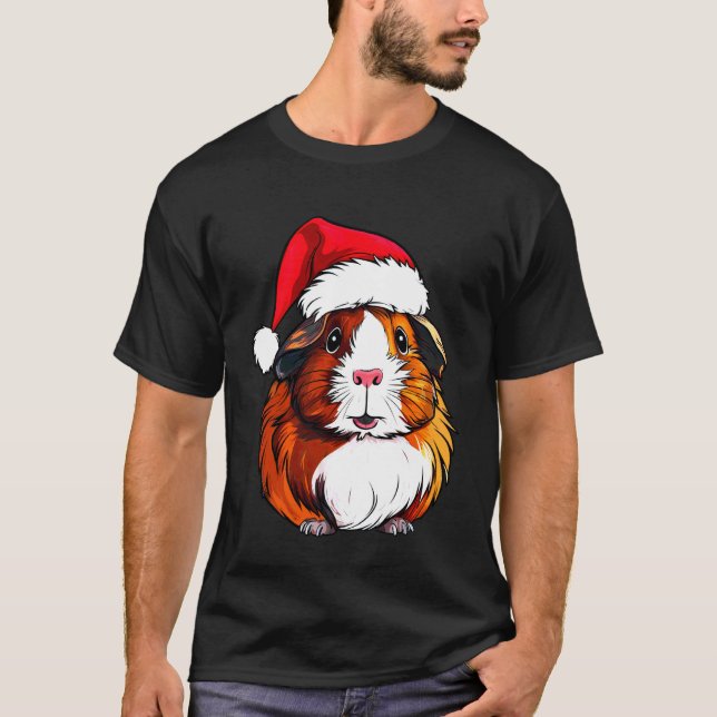 T-shirt Noël de cochons d'Inde (Devant)