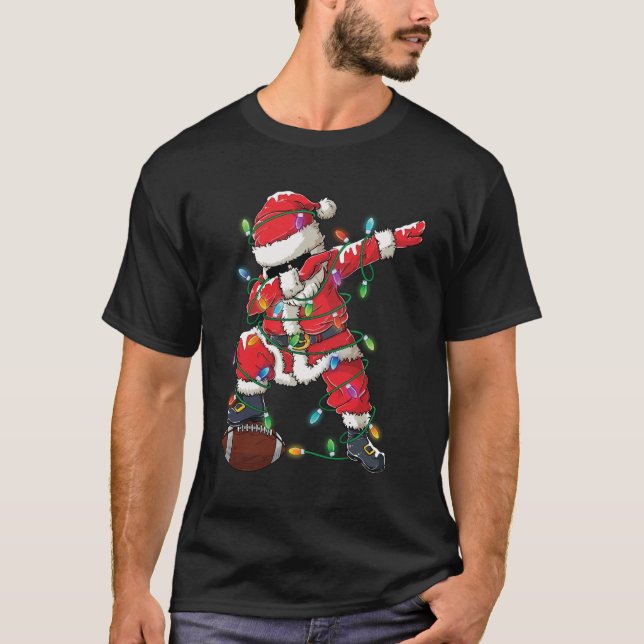 T-shirt Noël de Dabing Père Noël Xmas Lights (Devant)