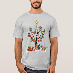 T-shirt Noël de Dachshund sur l'arbre Chemise Noël idées c