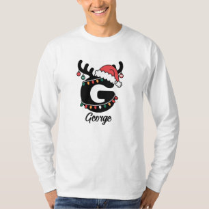 T-shirt Noël de famille monographique  Vacances personnali