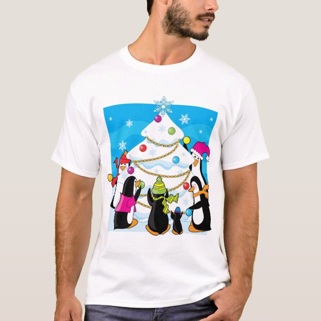 T-shirt Noël de glace (Devant)