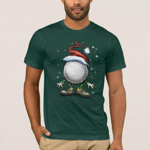 T-shirt Noël de golf