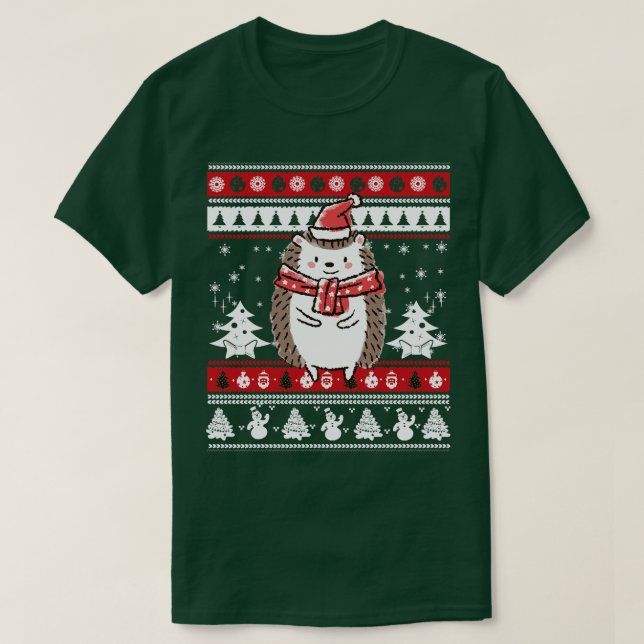T-shirt Noël de Hérisson (Design devant)