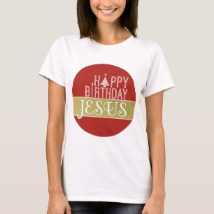 T-shirt Noël de Jésus de joyeux anniversaire