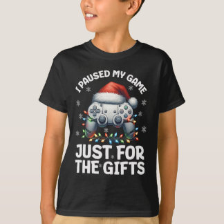 T-shirt Noël de joueur de jeux vidéo Xmas garçons Chris