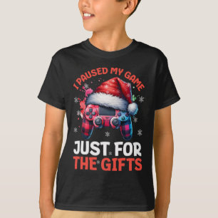 T-shirt Noël de joueur Jeux vidéo Garçons Chris