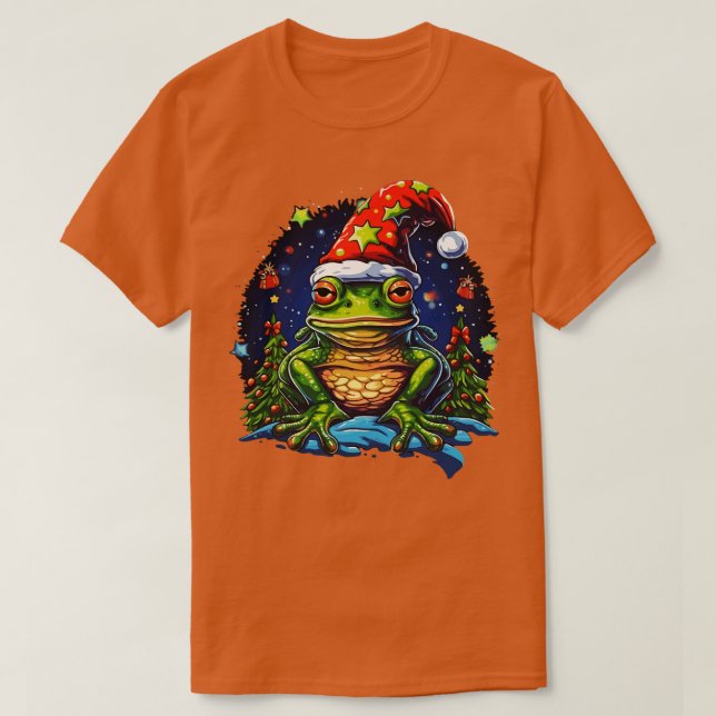T-shirt Noël de la grenouille (Design devant)