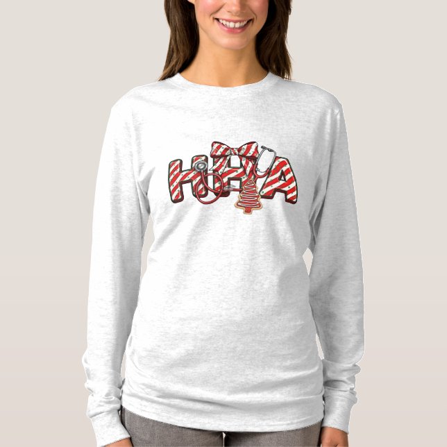 T-shirt Noël de l'aide à domicile HHA (Devant)