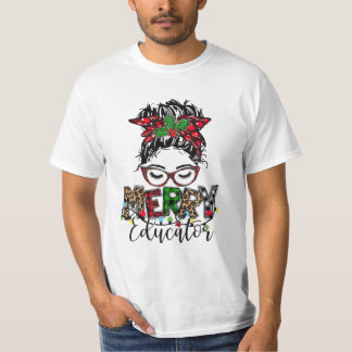 T-shirt Noël de l'éducateur pour l'éducateur